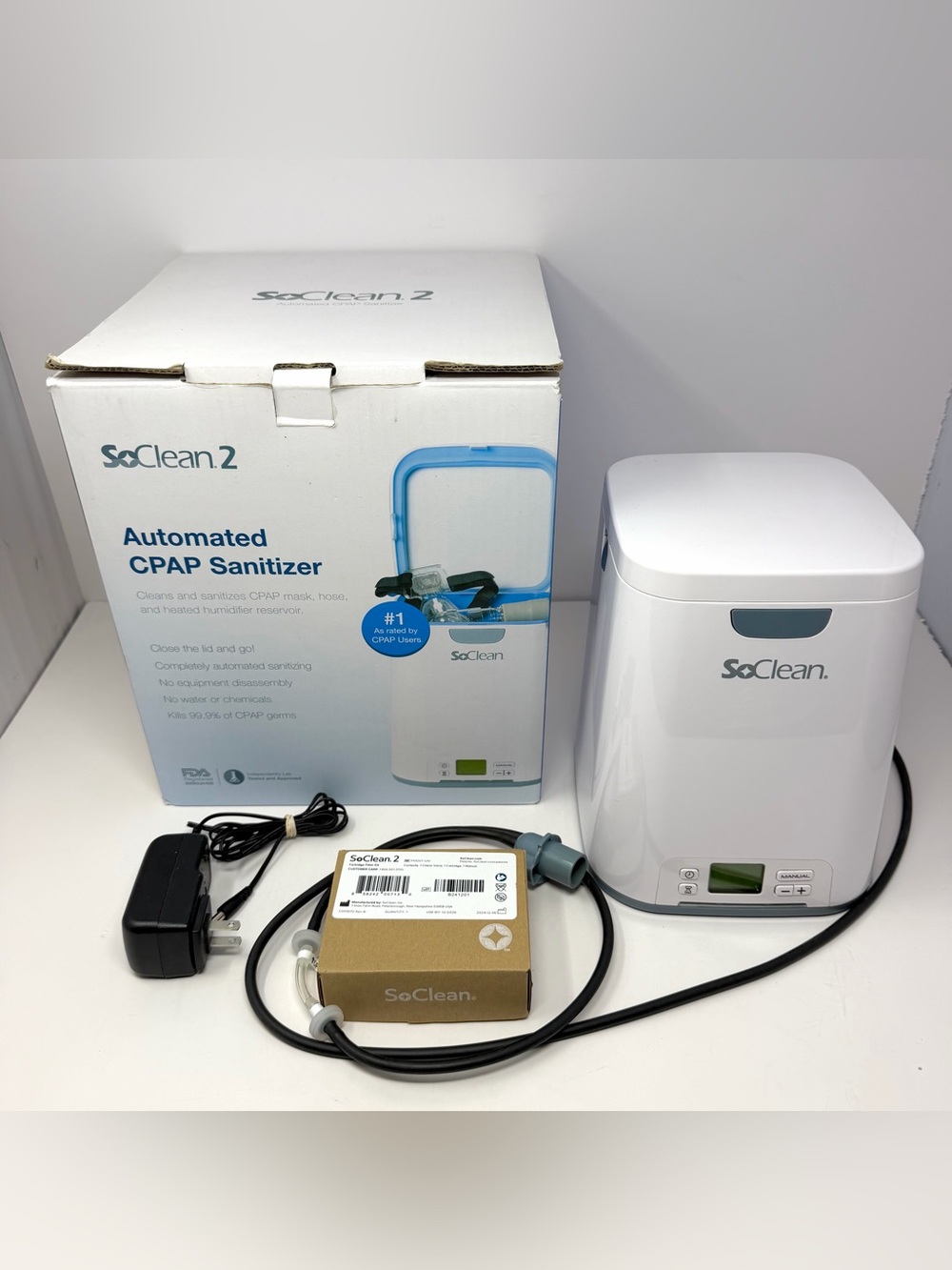 SoClean 2 Cleaner & Sanitizer Machine SC1200 Excellent In Box NEW Filter Kit.